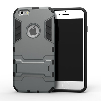 

Goowiiz Phone Case For Iphone 55s5cSe66s Armor PC TPU Silicone Hard Bracket Double Protection