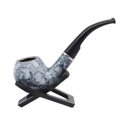 

New Retro Vintage Marble Enchase Smoking Pipe Tobacco Cigarettes Cigar Pipes Gift Smoking Tools Red