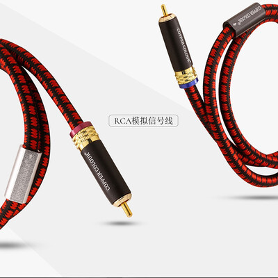 

CopperColour CC PENNY V OCC RCA HiFi Audio interconnect cable Pair with Gold-plated RCA Plug