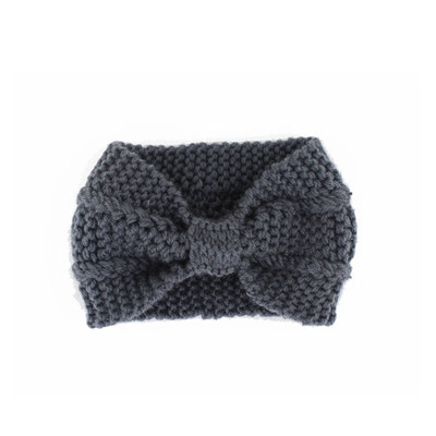 

Fashion Winter Warm Women Crochet Headband Solid Color Bow Knot Knitted Ear Warmer Headwrap Hair Band 14