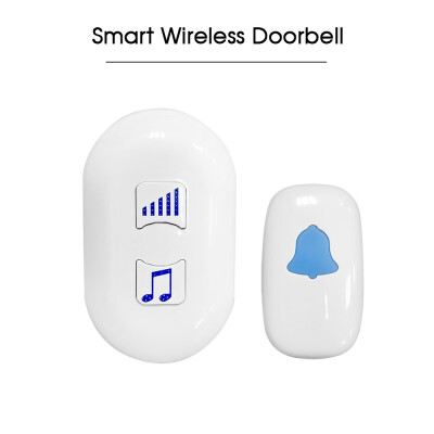 

Home Security Doorbell Wireless Doorbell Button 38 Songs Optional Home Smart Doorbell with 1Indoor Receiver1Outdoor Transmitter