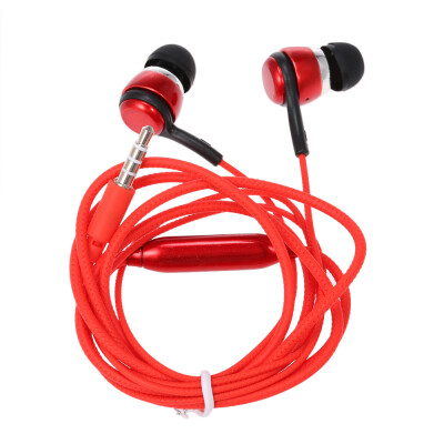 

35mm Wired Headphone In-Ear Headset Stereo Music Earphone Earpiece In-line Control Hands-free with Microphone for Smartphones Tab