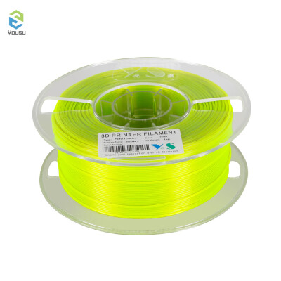 

YouSu PETG Filament 3D Printer Filaments 175 MM Dimensional Accuracy High Tenacity 3D Printing Consumables 1KG Spool Nature