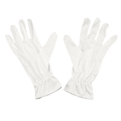 

UpperX White Mini faser Dust Proof Jewelry Silver Inspection Gloves