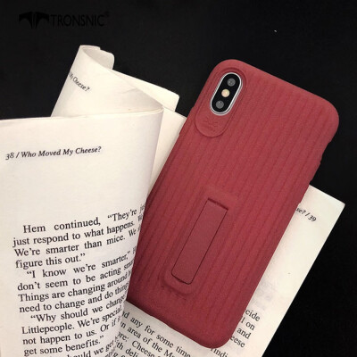 

TRONSNIC Matte Stand Phone Case for iPhone 6 6s Plus 3d Soft Green Wine Red Case BlackRedGreen Luggage Cover