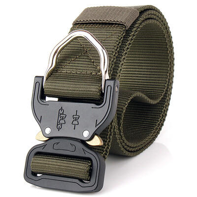 

Tactical Belt with Quick Release Buckle&Fastener Tape Heavy Duty Waist Band for Outdoor Camping Mountaineering Climbing Traini