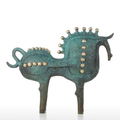 

Exaggerative Horse Bronze Sculpture Abstract Design Decorations Modern Art Animal Sculpture Horse