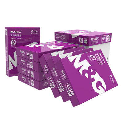 

Morning light M&G purple morning light A480g copy paper 500 sheets pack 8 packs box total 4000 sheets APYVJQ54
