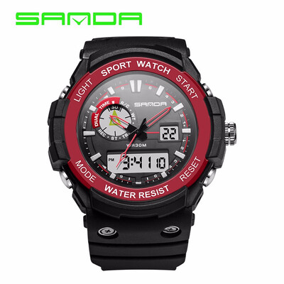 

SANDA Brand New Luxury Watch Men LED Digital Waterproof Wristwatch Fashion Casual Shock Military Sport Watches relojes hombre