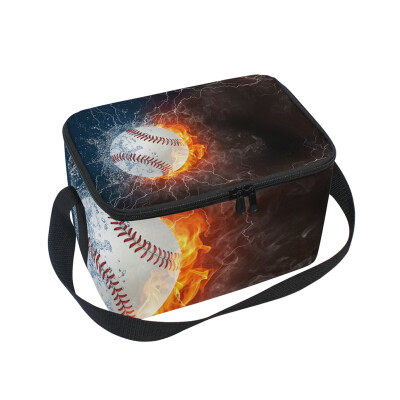 

ALAZA Lunch Box Insulated Baseball Sports Lunch Bag Large Cooler Tote Bag for Men Women