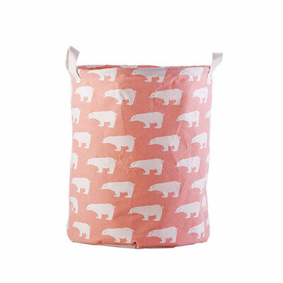 

Waterproof Linen Laundry Basket Bathroom Dirty Clothes Container Large Storage Basket