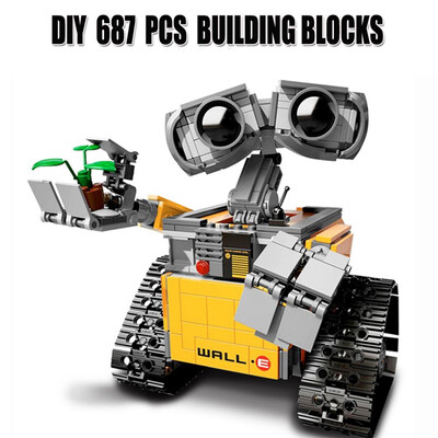 

Wall-E Robot Building Blocks Toys Compatible With Lego DIY 687 PCS ABS Plastic Educational Brick Toy Birthday Gift For Kids