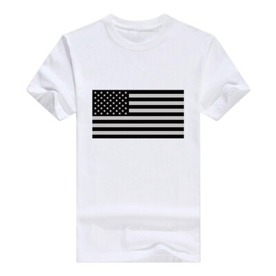 

Funny Mens Subdued American Flag T-Shirt