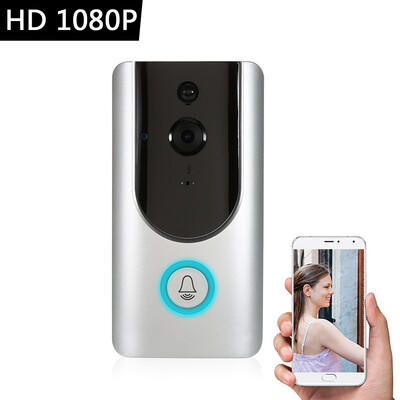 

HD 1080P WiFi Smart Wireless Security Doorbell with 2PCS 18650 Batteries Smart Visual Intercom Recording Video Door Phone Night Vi