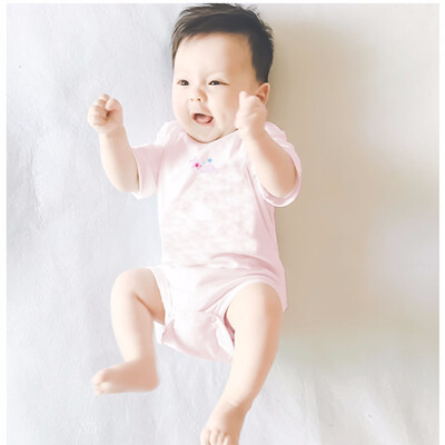 

ORIGINAL COLOUR COTTON BABIES SAFETY ANTIBACTORIAL SLEEPING WEAR PYJAMA CLIMBING SHORT SLEEVE GIRLS