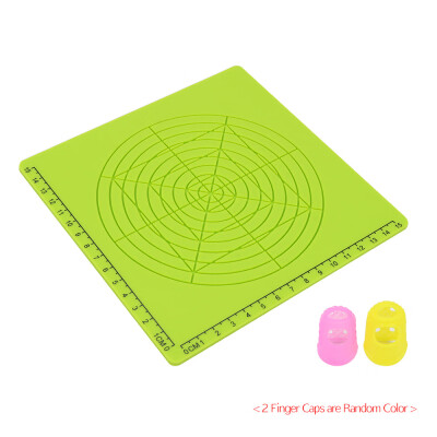 

3D Printing Pen Silicone Design Mat with Basic Template&2 Silicone Finger Caps for 3D Pen Drawing Design