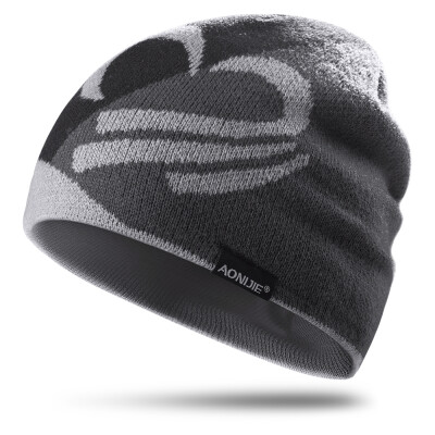 

Knitted Sports Hat Windproof Running Beanie Hat Outdoor Cycling Skull Cap Antibacterial Breathable for Men Women