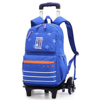 

6 wheels Trolley schoolbag brand fashion backpack 3 wheel teenagers book bags primary school bag girls boys gift travel Luggage