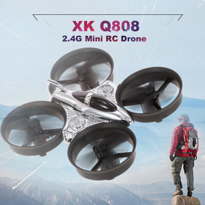 

XK Q808 24G 6-Axis Gyro Mini Ducted Drone Altitude Hold 360° Flip Headless Mode RC Quadcopter for Beginner RTF