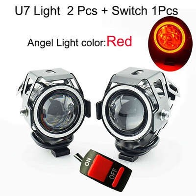 

​Motorcycle Headlight LED 12v 125w spotlights Motorcycle auxiliary Driving Lights Super Bright moto Fog Lamp Spot Headlamp