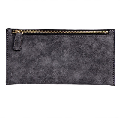 

Women Men Zipper PU Leather Clutch Coin Phone Bag Long Purse Wallet Card Holder