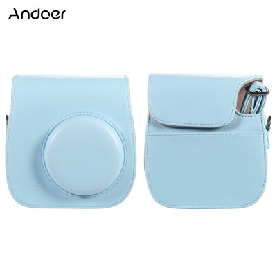 

Andoer Leather Camera Case Bag Cover for Fuji Fujifilm Instax Mini 88s89 Single Shoulder Bag