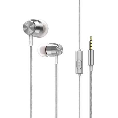 

35mm Wired Headphone In-Ear Stereo Music Headset Smart Phone Earphone Metal Earpiece Hands-free with Microphone In-line Control