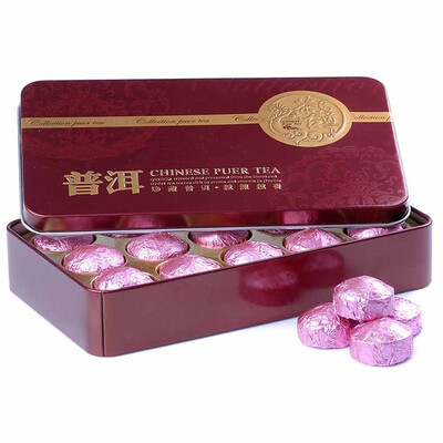 

2019 Yr Lotus Leaf Mini Ripe Puer Tuocha Yunnan Puer Gift Pack Shu Puerh 75g