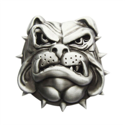 

New England British Bulldog Enamel Animal Vintage Belt Buckle