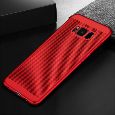 

Goowiiz Phone Case For Samsung Galaxy J7 DuoJ8J4 2018J6 2018 Full Protection Slim Hard PC Breathable Grid Back Cover