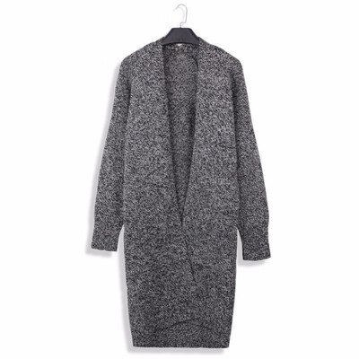 

2018 new south Korean version of the fashionable loose sweater jacket in the long autumnwinter cardigan sweater