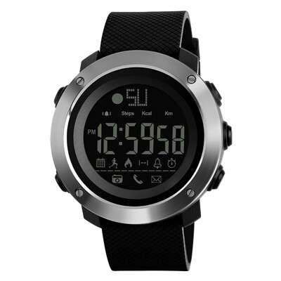 

SKMEI 1285 Smart Watch Analog Digital Pedometer Calorie Fitness Tracker Watch Fashion Casual Sports Wristwatch 5ATM Waterproof Bac
