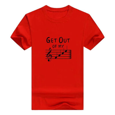 

Funny Music Gifts Get Out Of My Face Musical Notes Mens t-Shirt