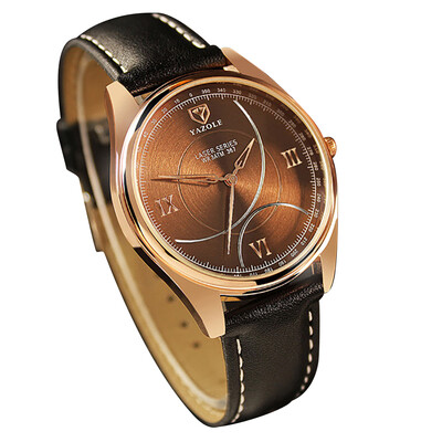 

YAZOLE 367 Quartz Watch Wrist Watch PU Leather Fashion Man Watch