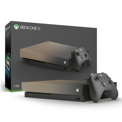 

Microsoft Xbox One X 1TB Home Entertainment Game Machine Gradient Gold Limited Edition