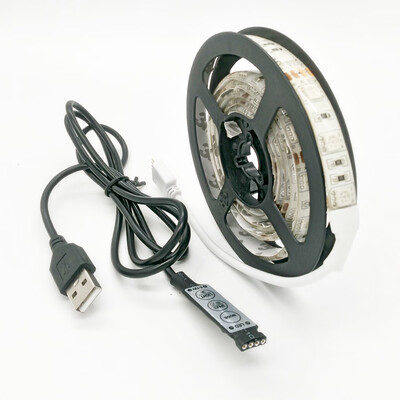 

ZDM 100CM 5V Waterproof 1m USB LED Light Strip 15W 5050RGB 60 LEDs DC5V