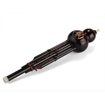

Chinese Handmade Hulusi Bamboo Gourd Cucurbit Flute Ethnic Musical Instrument with fine Case for Beginner&Music Lovers