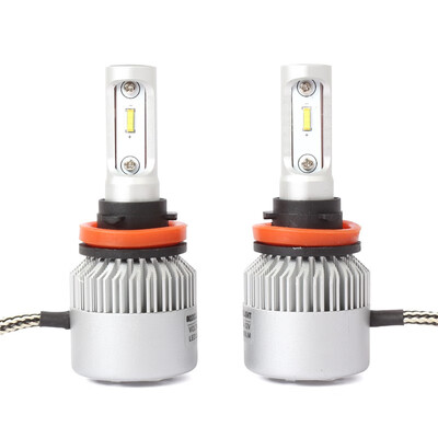 

H8 S2-TX-S Enhanced Edition PRO 2PCS Led Cob LED Chip Car Headlamp 36W 6500K White Light 8000LM Car Bulb Fog Light Silver