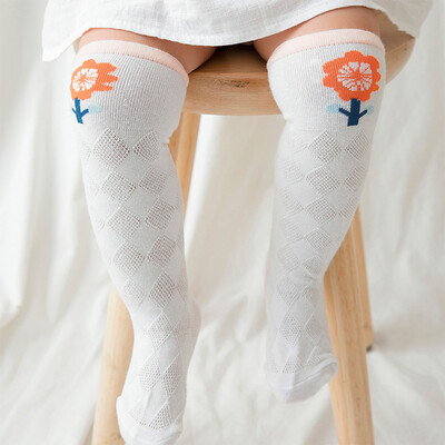 

Xinyi baby socks childrens socks diamond shape in the tube socks baby socks three pairs of suits fresh flowers 14-16  3-5 years old