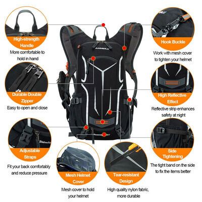 

Lixada18L Water-resistant Breathable Cycling Bicycle Bike Shoulder Backpack Ultralight Outdoor Sports Riding Travel Mountaineering