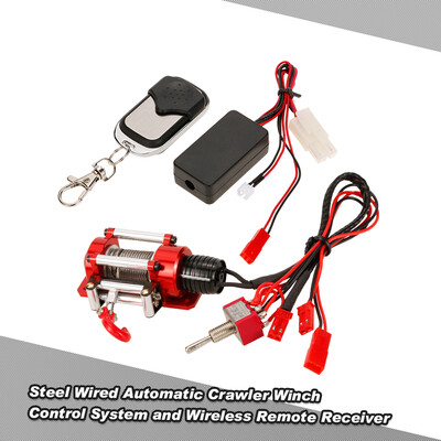 

110 RC Rock Crawler Steel Wired Automatic Crawler Winch Control System and