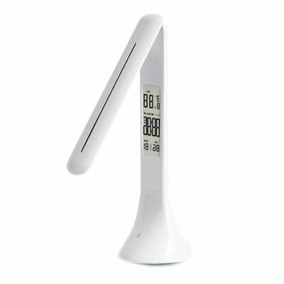 

UpperX LED Desk Lamp Foldable Dimmable Touch-Type Table Lamp with Calendar Temperature Alarm Clock table Light night lights