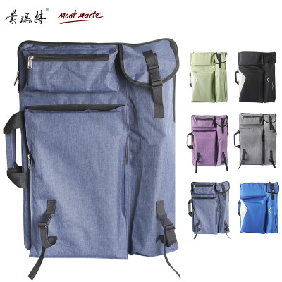 

Australia Montmartre Mont Marte 4K waterproof canvas bag shoulders can be back art art test canvas sketch drawing board bag dark blue B-HD-002