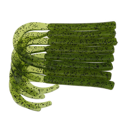 

A FISH LURE Knife Tail Soft Worm Fishing Lures Simulation Baits 8pcs