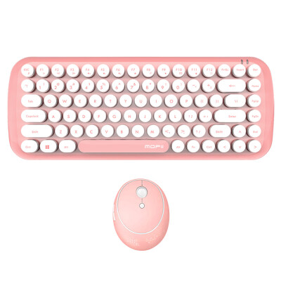 

Mofii candy  wireless keyboard&mouse set round chocolate button mouse&keyboard set office home notebook desktop computer cherry powder