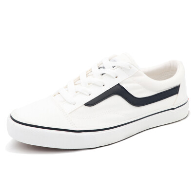 

Warrior Casual Mens Low Help Womens Trendy Light White Tide Canvas Shoes WXY-A202 White Black 42