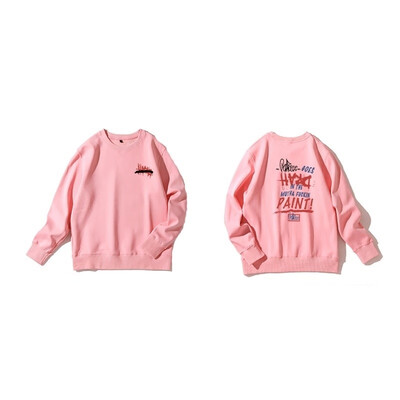 

New 2018 Women Casual Top Premium Pullover Black White Sweatshirt Letter Print