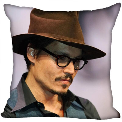 

Johnny Depp Hot Sale Pillow Case High Quality New Years Pillowcase Decorative Pillow Cover For Wedding Decorative Christmas