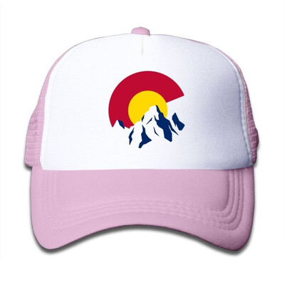 

Colorado Rocky Mountain Mesh Baseball Caps Youth Adjustable Trucker Hats for Boy Girl