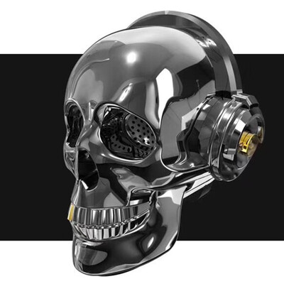 

Skull head bluetooth speaker led light wireless subwoofer audio AUX TF card music player Stereo MP3 Mobile phone computer speakers